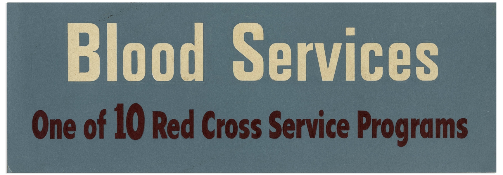 Original Art from the Red Cross for Their ''Blood Services'' Program